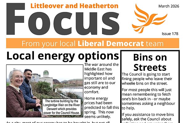 Littleover and Heatherton Focus newsletter March 2026 Front page