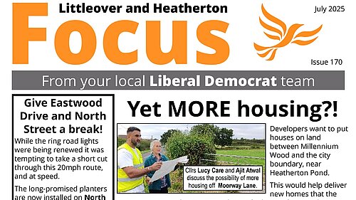Littleover and Heatherton July Focus Front page