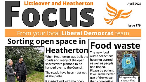 Front page of April 2026 Littleover Focus