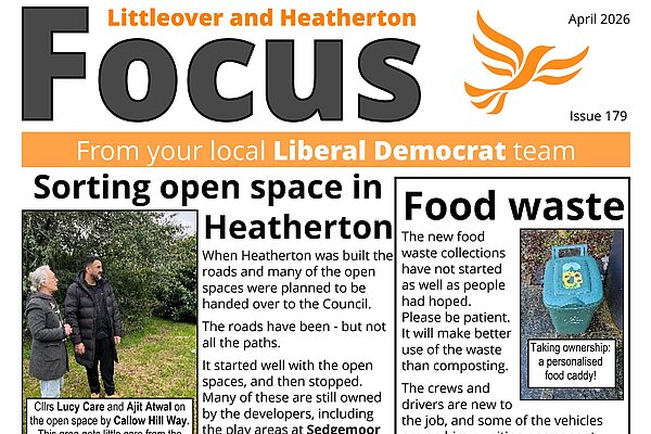 April 2026 Littleover and Heatherton Focus newsletter Front Page