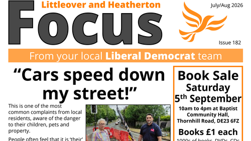 August 2026 Littleover and Heatherton Focus newsletter Front Page