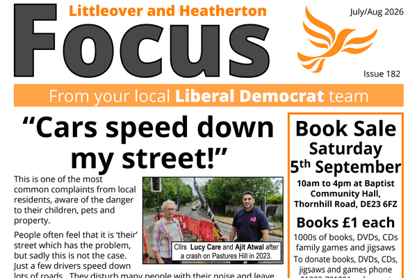 August 2026 Littleover and Heatherton Focus newsletter Front Page