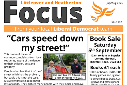August 2026 Littleover and Heatherton Focus newsletter Front Page