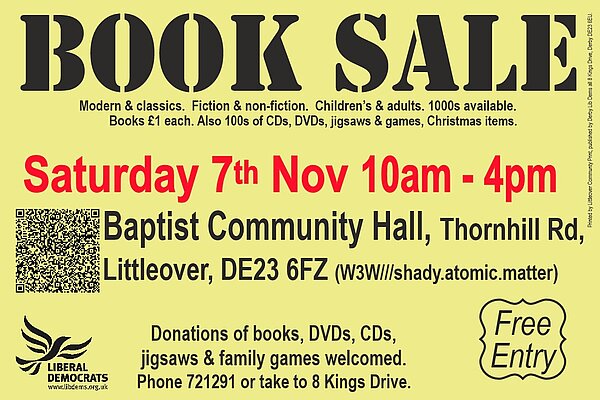 Poster for book sale