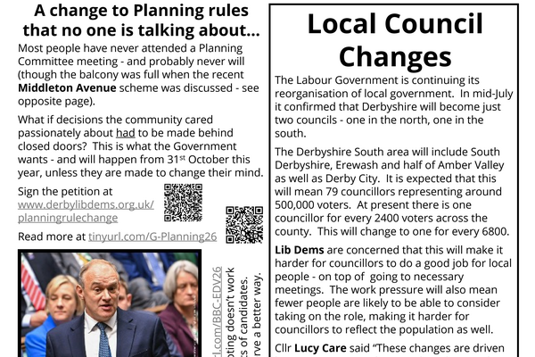August 2026 Littleover and Heatherton Focus newsletter Page two