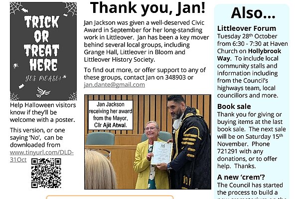 Littleover & Heatherton Focus October 2025 Back Page