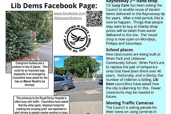 Image of August 2025 edition of Littleover Focus newsletter page 3