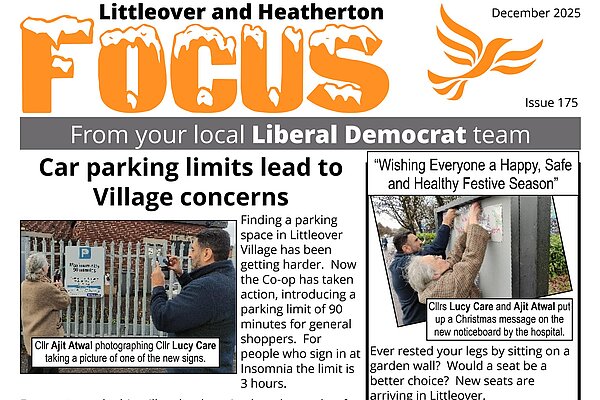 Image of December 2025 edition of Littleover Focus newsletter front page
