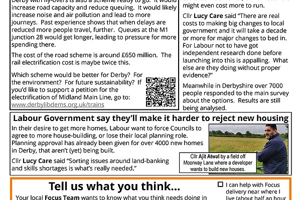 Image of September 2025 edition of Littleover & Heatherton Focus newsletter page 2