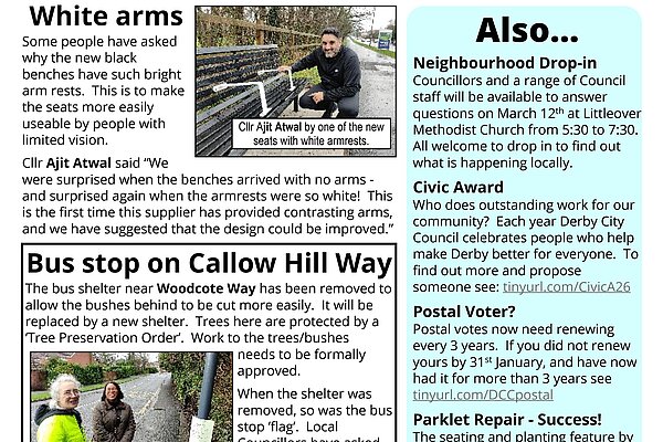 February 2026 Littleover and Heatherton Focus newsletter Page three