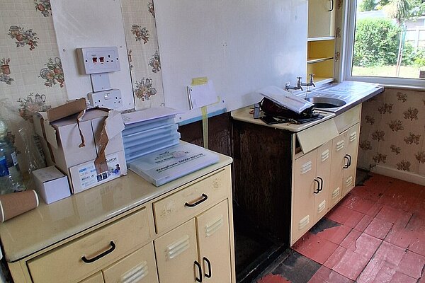 Kitchen in 1940s Bretton Ave bungalow
