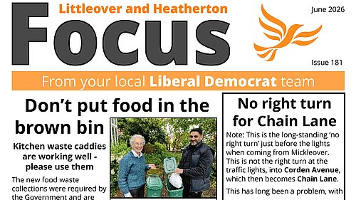 June 2026 Littleover and Heatherton Focus newsletter Front Page