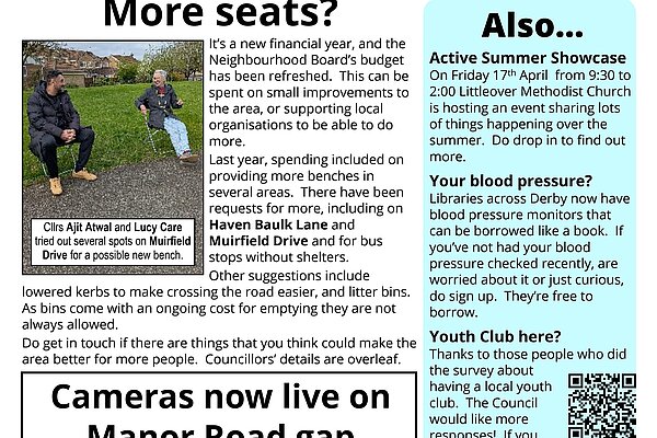 April 2026 Littleover and Heatherton Focus newsletter Page three