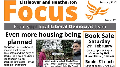February 2026 Littleover and Heatherton Focus newsletter Front Page