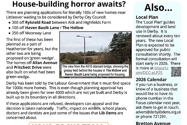 Littleover & Heatherton Focus Nov 2025 Back Page