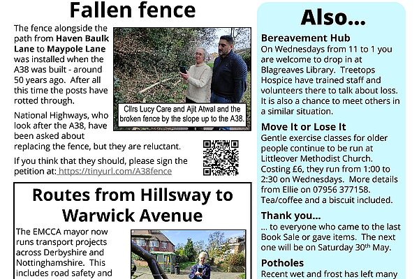Littleover and Heatherton Focus newsletter March 2026 page three