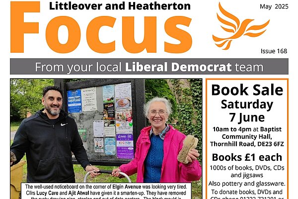 Littleover & Heatherton Focus May 2025 Front Page