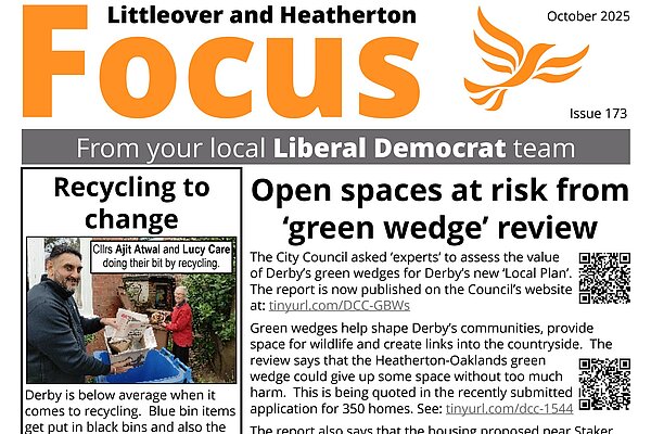 Littleover & Heatherton Focus October 2025 Front Page